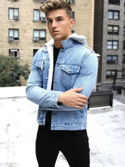 Sale*Blakely Clothing Camden Hooded Denim Jacket