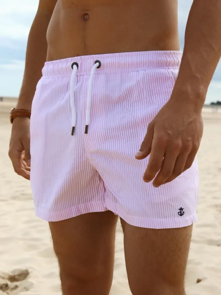 Trending*Blakely Clothing Striped Swim Shorts
