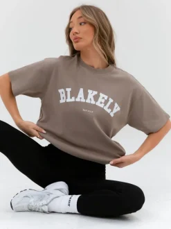 Bodysuits & Tops*Blakely Clothing Varsity Oversized T-Shirt