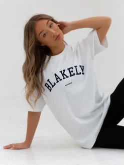Bodysuits & Tops*Blakely Clothing Varsity Oversized T-Shirt